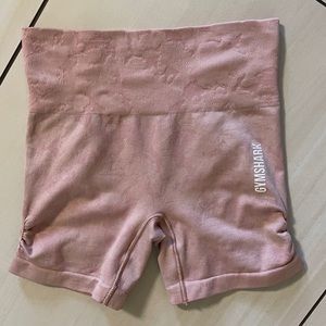 Gymshark pink camo shorts